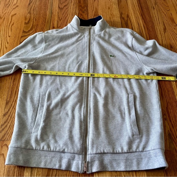 Izod Lacoste Light Gray Zip-Up Jacket - XL - EUC - Picture 5 of 11
